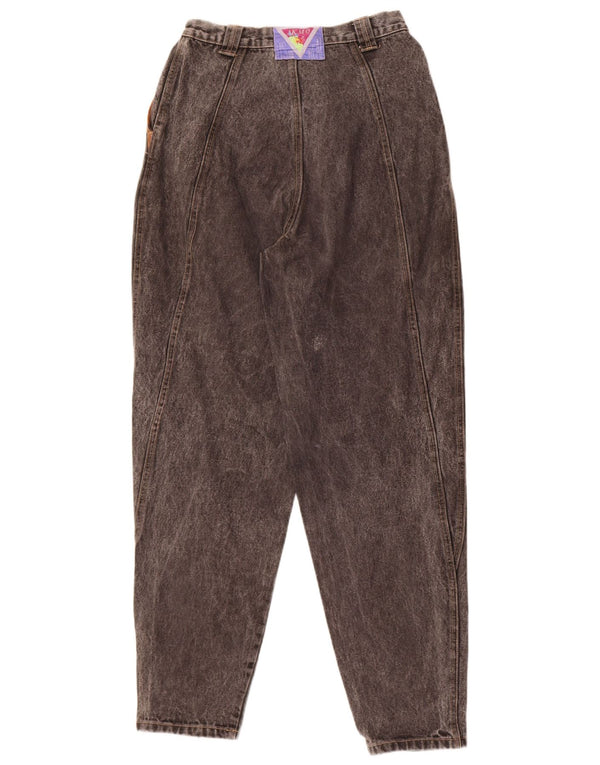 Vintage Womens High Waist Jeans W30 L31 Grey Cotton