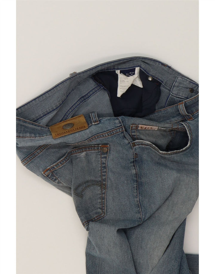 TRUSSARDI Mens Straight Jeans W35 L30 Blue Cotton Vintage Trussardi and Second-Hand Trussardi from Messina Hembry 