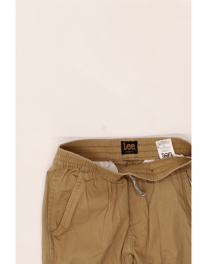 LEE Boys Joggers Chino Trousers 9-10 Years W24 L23 Beige Cotton Vintage Lee and Second-Hand Lee from Messina Hembry 