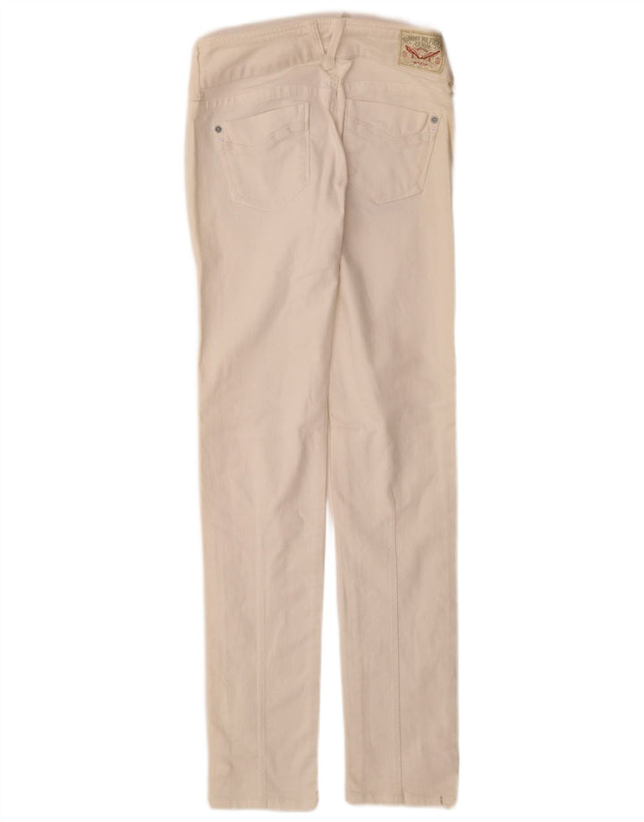 Tommy Hilfiger Womens Slim Jeans W25 L32 White Cotton