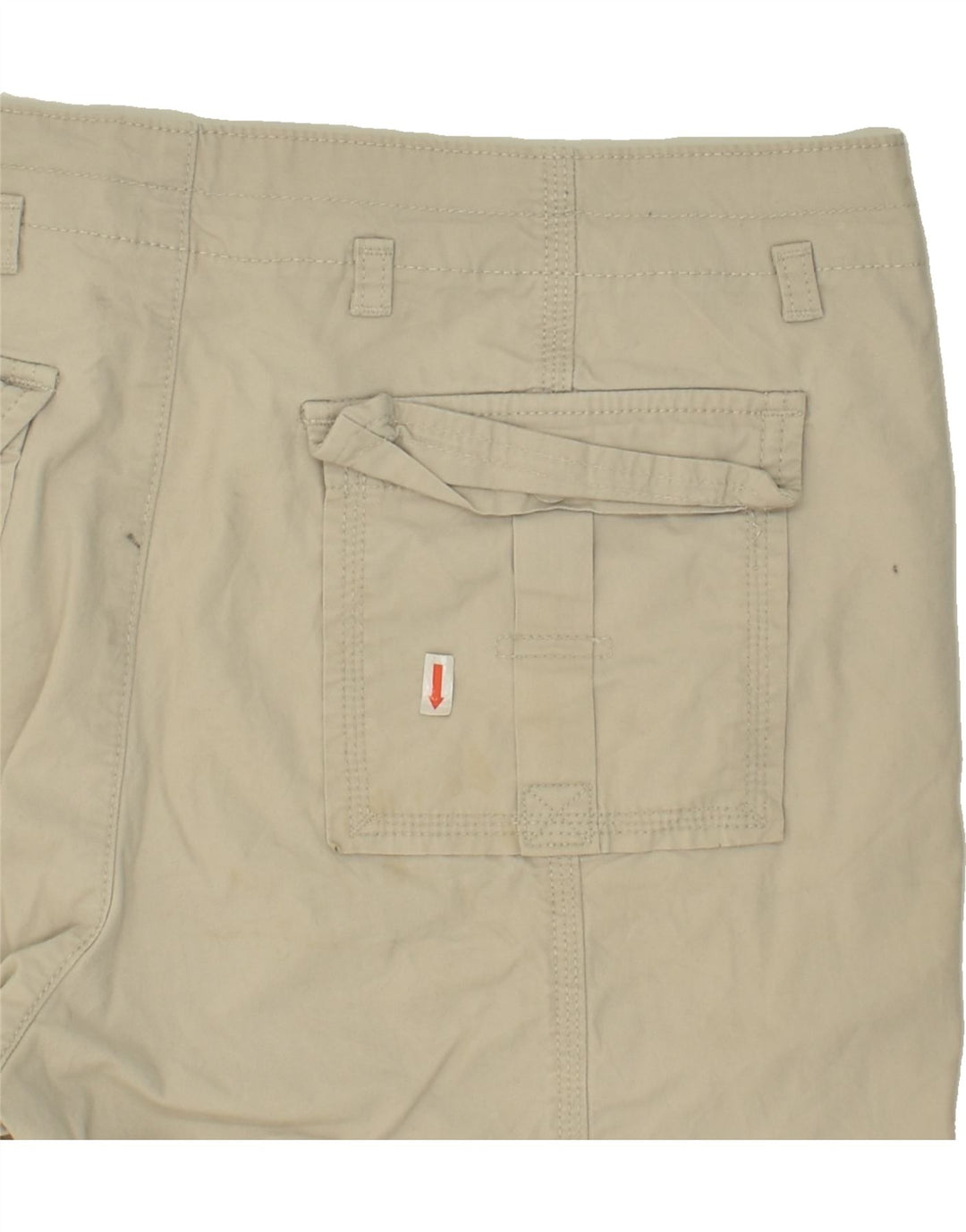 LEE Womens Cargo Shorts US 18 2XL W36 Beige Cotton | Vintage Lee | Thrift | Second-Hand Lee | Used Clothing | Messina Hembry 