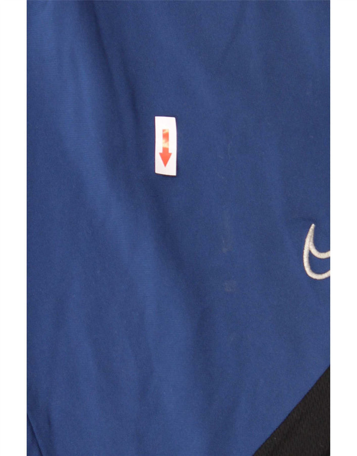 Nike Mens Dri Fit Tracksuit Trousers Medium Navy Blue Colourblock Polyester