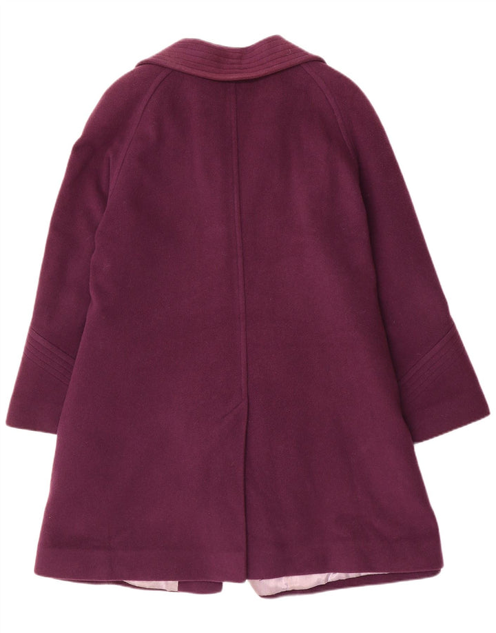JACQUES VERT Womens Overcoat UK 18 XL Purple Wool
