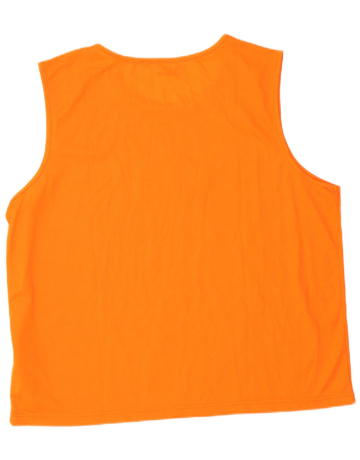 Kappa Mens Graphic Vest Top XL Orange Polyester