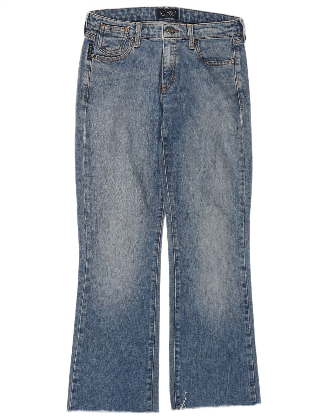 Armani Womens Flared Jeans W26 L27 Blue Cotton