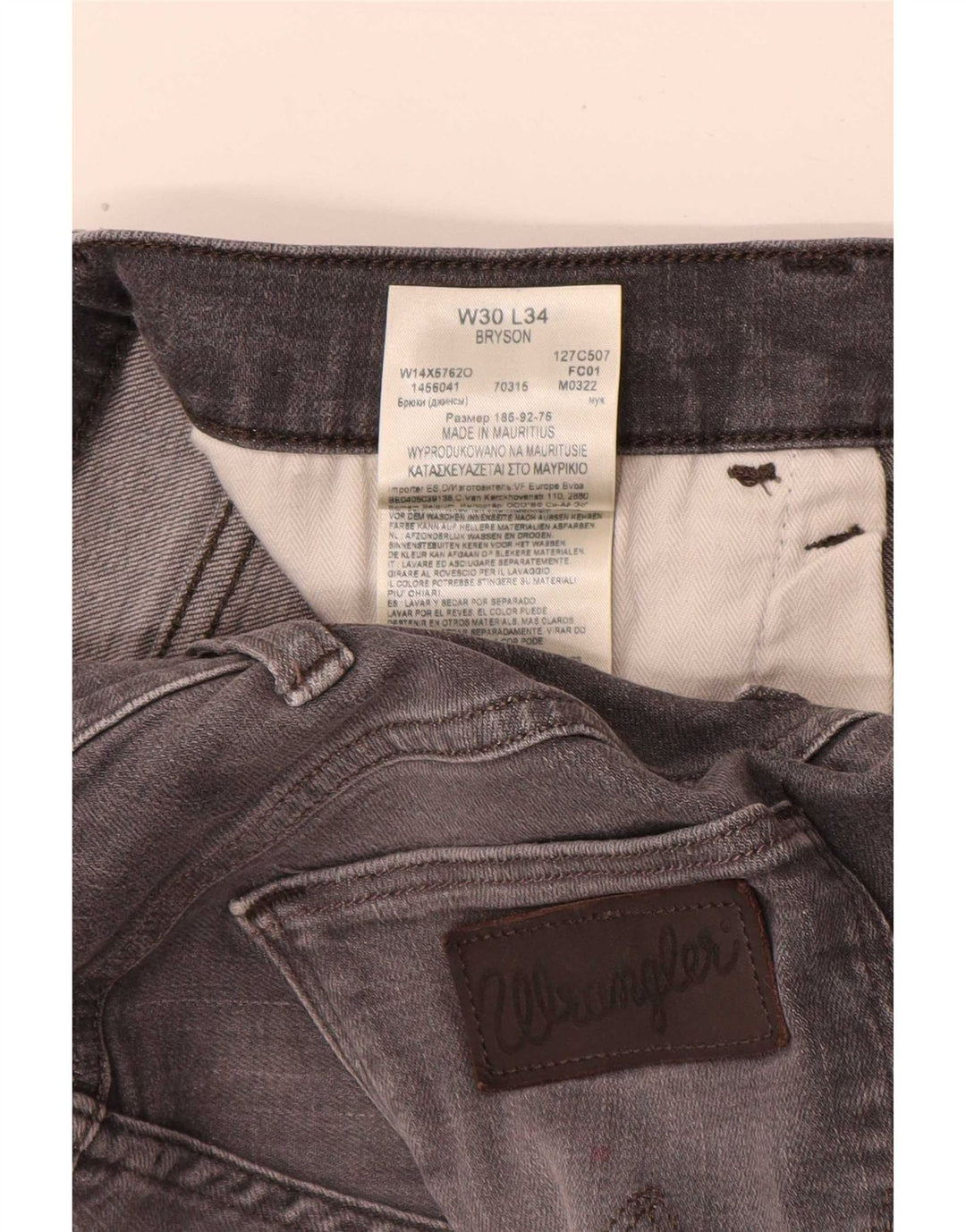 Wrangler Womens Slim Jeans W30 L31 Grey Cotton