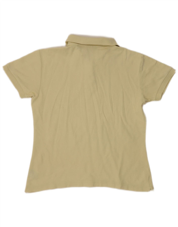 Fila Womens Polo Shirt UK 14 Medium Yellow
