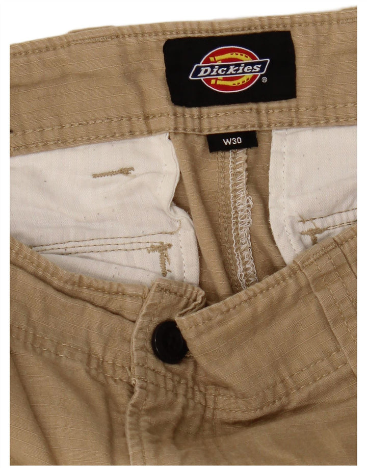 DICKIES Mens Straight Cargo Trousers W30 L30 Beige