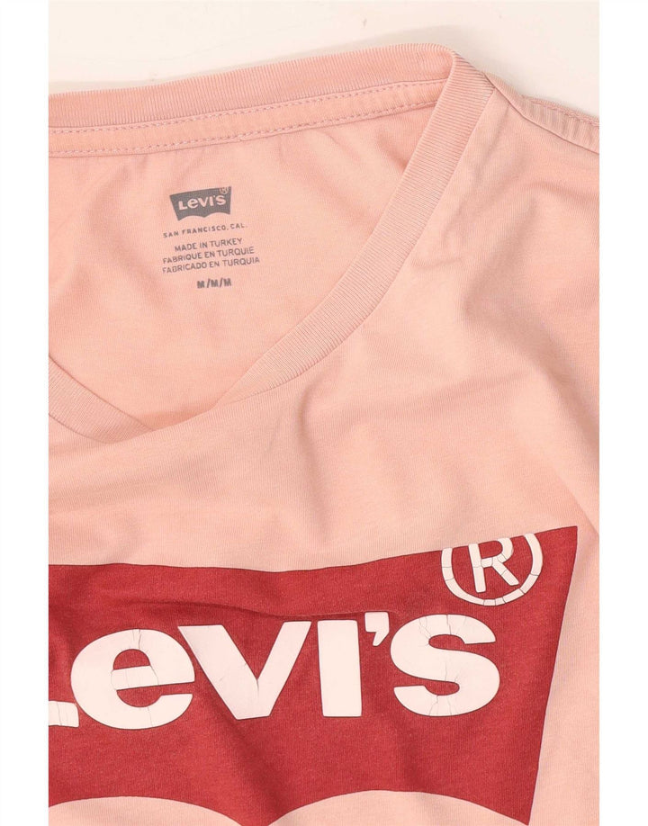 Levi's Mens Graphic T-Shirt Top Medium Pink
