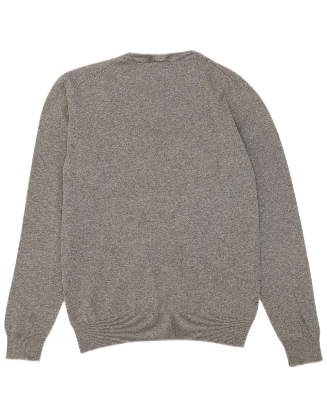 Puma Mens Crew Neck Jumper Sweater Medium Grey Striped