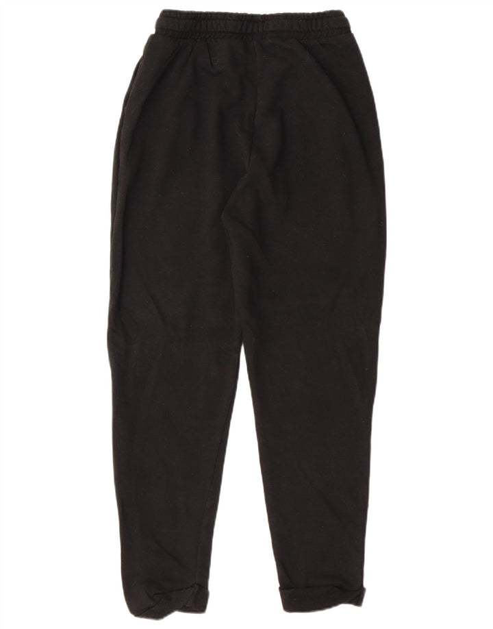 Zara Womens Tracksuit Trousers Joggers UK 12 Medium  Black Cotton