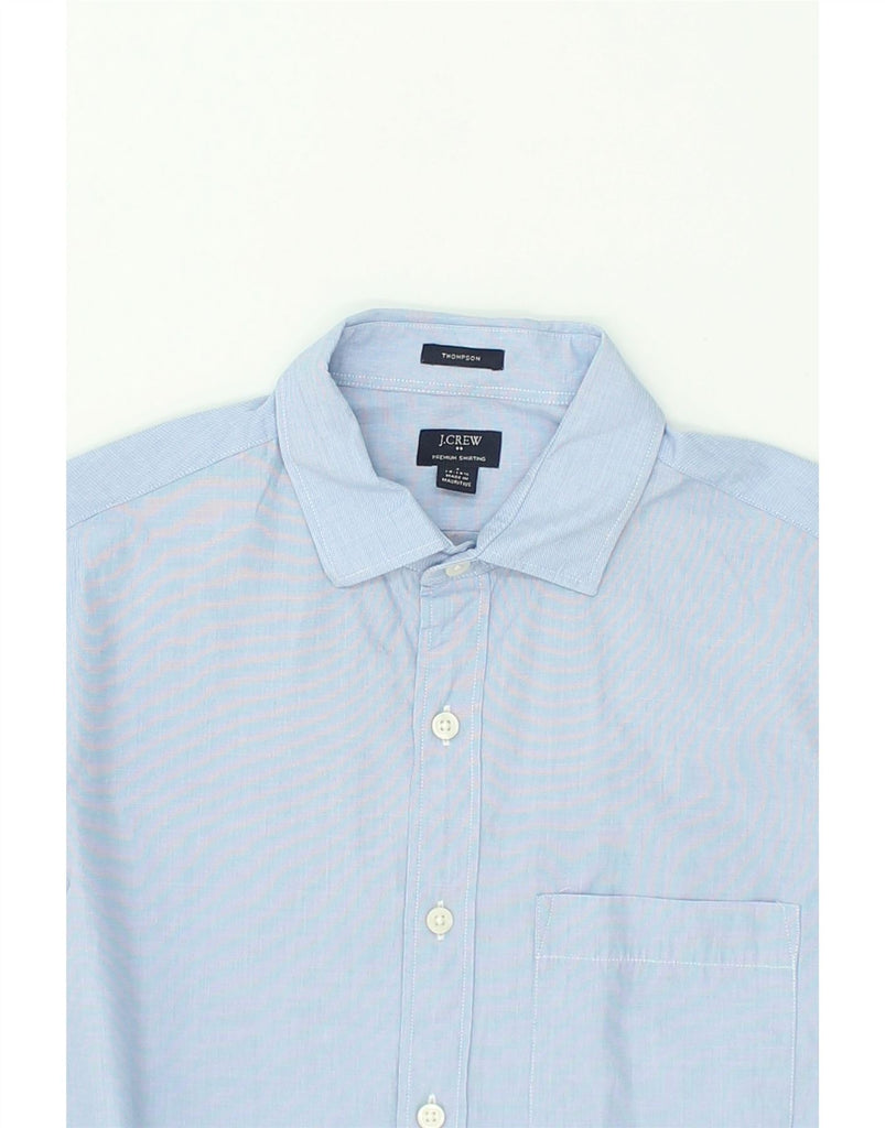 J. CREW Mens Thompson Shirt Size 14/14 1/2 Small Blue Cotton | Vintage J. Crew | Thrift | Second-Hand J. Crew | Used Clothing | Messina Hembry 