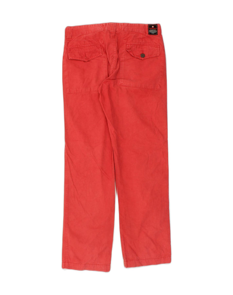 MURPHY & NYE Mens Straight Chino Trousers W30 L30 Red Cotton | Vintage Murphy & Nye | Thrift | Second-Hand Murphy & Nye | Used Clothing | Messina Hembry 