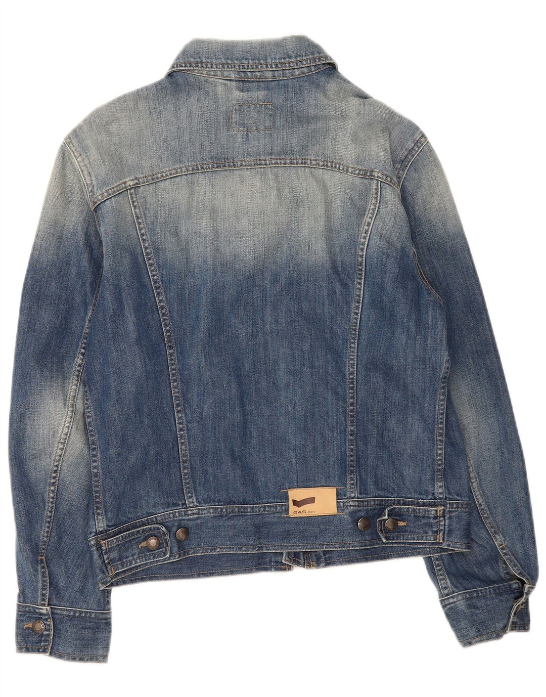 Gas Mens Denim Jacket UK 38 Medium Blue