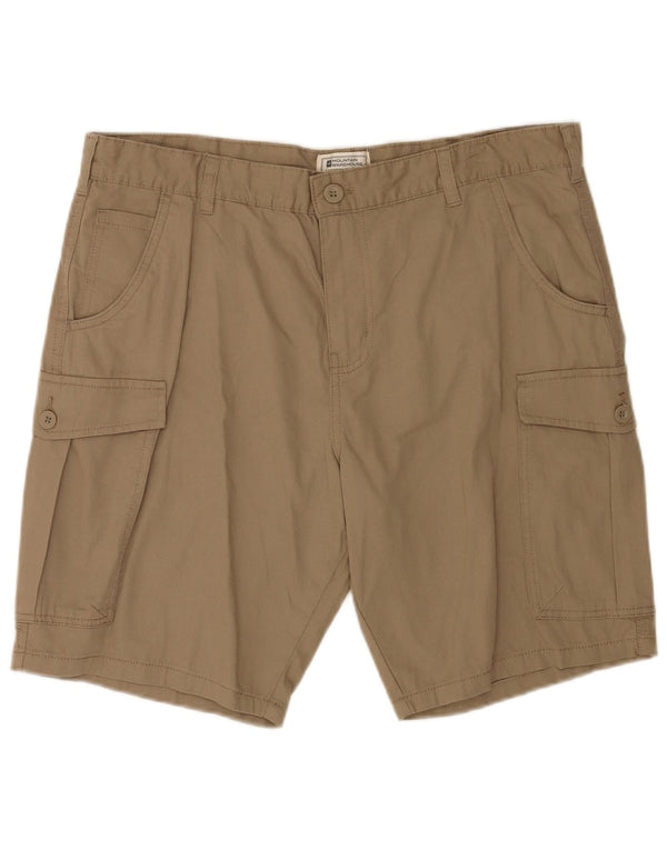 Mountain Warehouse Mens Cargo Shorts W36 Large Beige Cotton