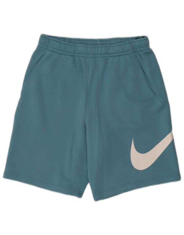 Nike Mens Graphic Sport Shorts Medium Blue Cotton