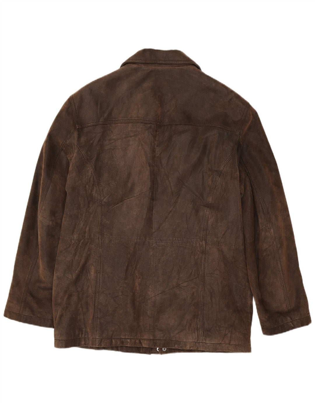 Canda Mens Leather Jacket EU 54 2XL Brown Leather