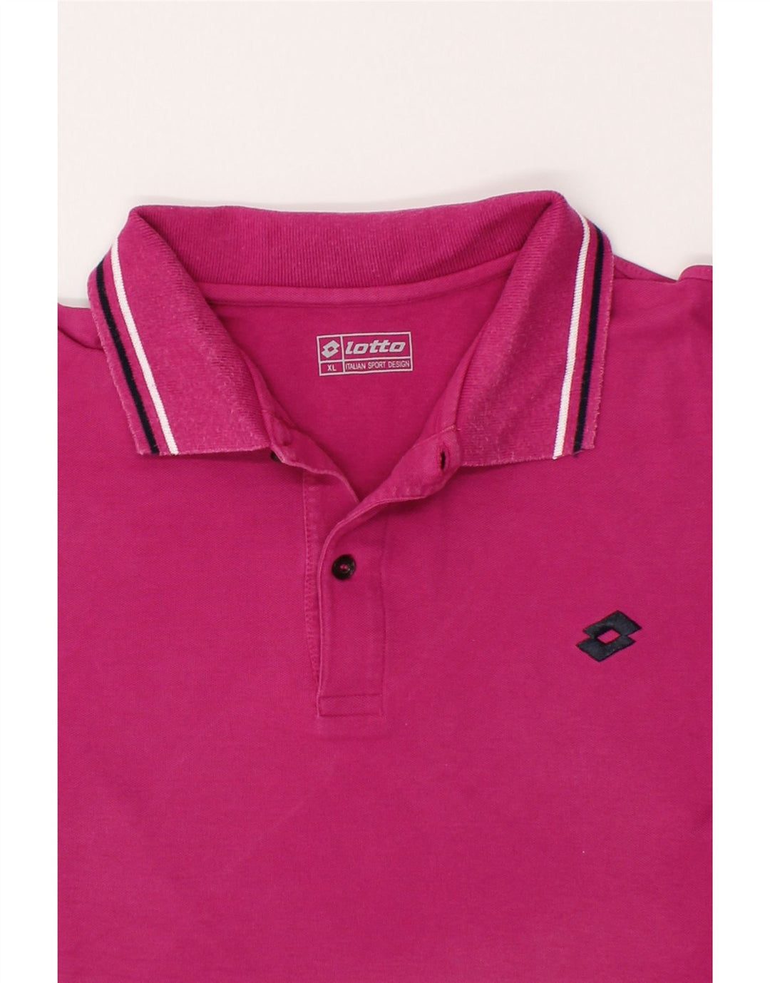 LOTTO Mens Polo Shirt XL Pink Cotton Vintage Lotto and Second-Hand Lotto from Messina Hembry 
