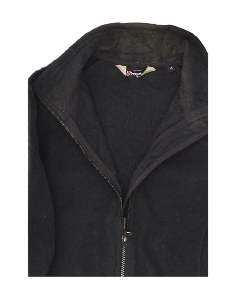 BERGHAUS Womens Fleece Jacket UK 12 Medium Black Polyester | Vintage Berghaus | Thrift | Second-Hand Berghaus | Used Clothing | Messina Hembry 