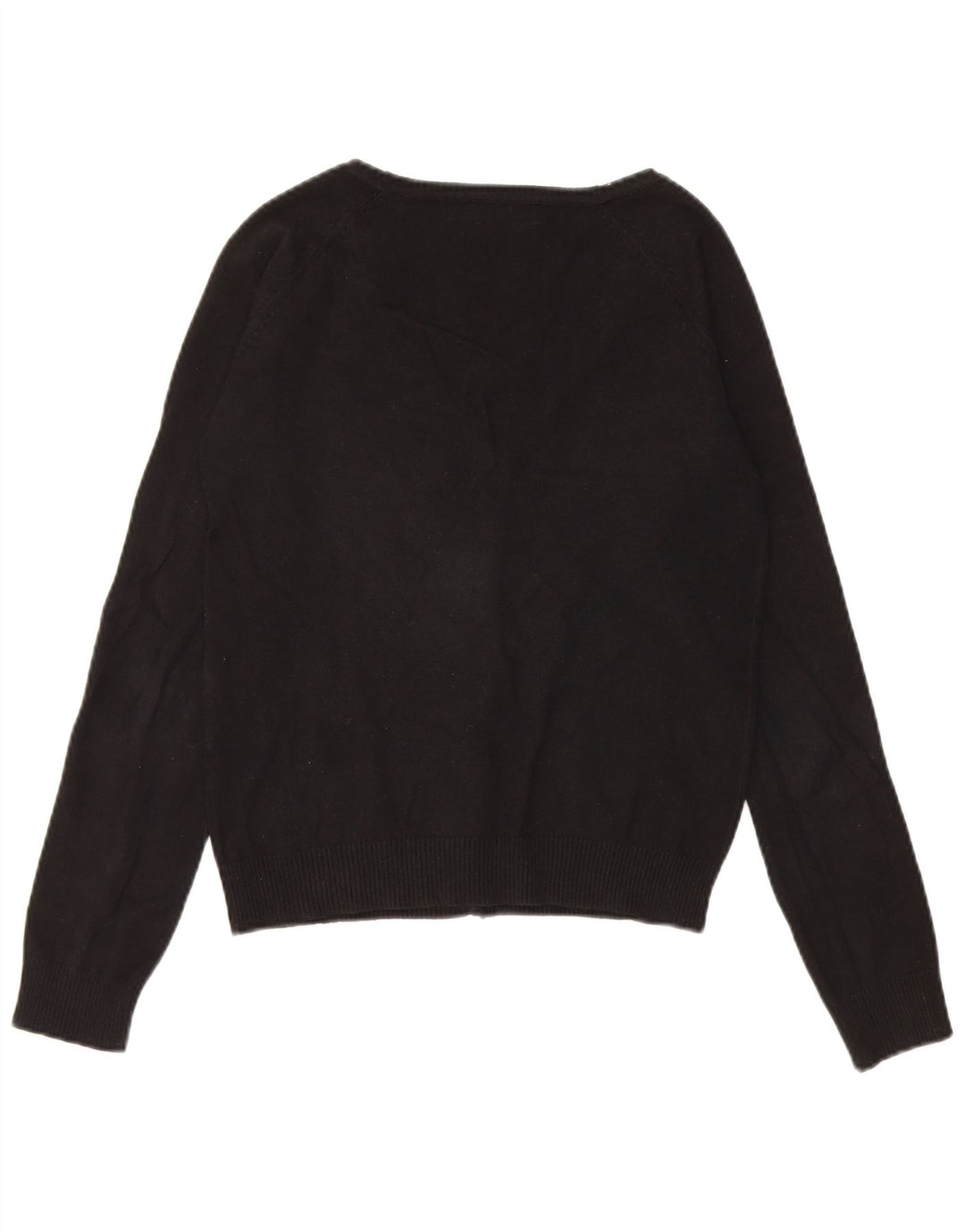 Zara Womens Cardigan Sweater UK 12 Medium Black