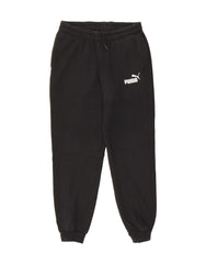 PUMA Boys Tracksuit Trousers Joggers 13-14 Years  Black Cotton