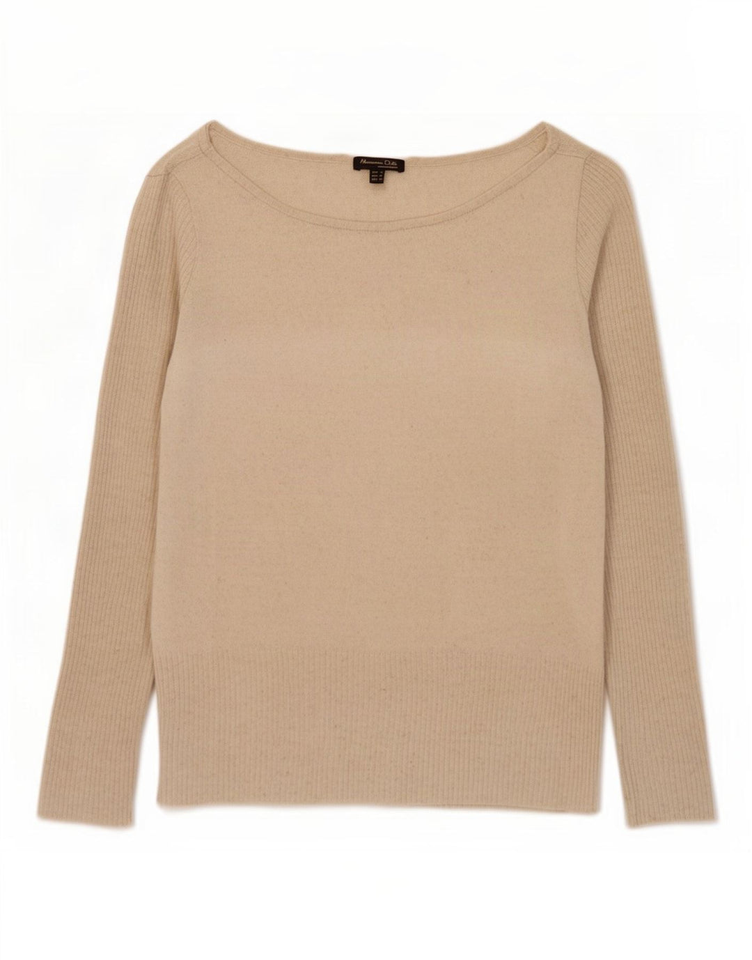 Massimo Dutti Womens Blouse Top UK 10 Small Beige