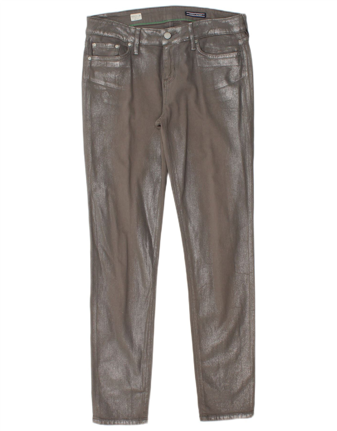 TOMMY HILFIGER Womens Venice LW Skinny Jeans W30 L30 Grey Cotton