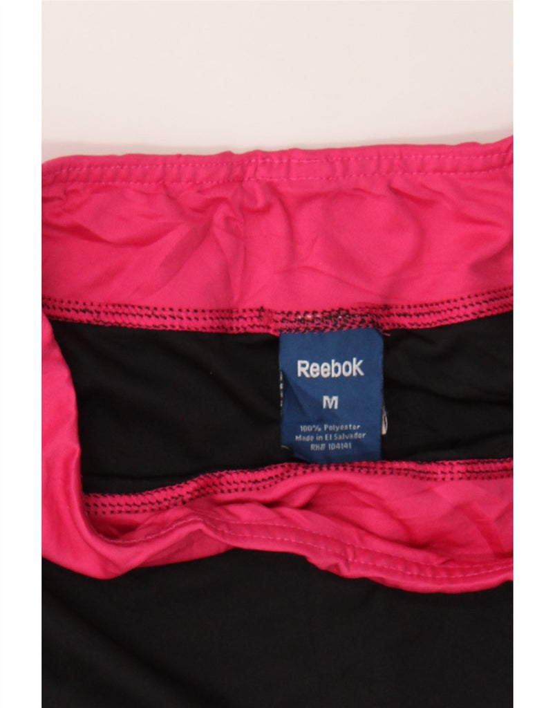 REEBOK Girls Sport Shorts 10-11 Years Medium Black Colourblock Polyester Vintage Reebok and Second-Hand Reebok from Messina Hembry 