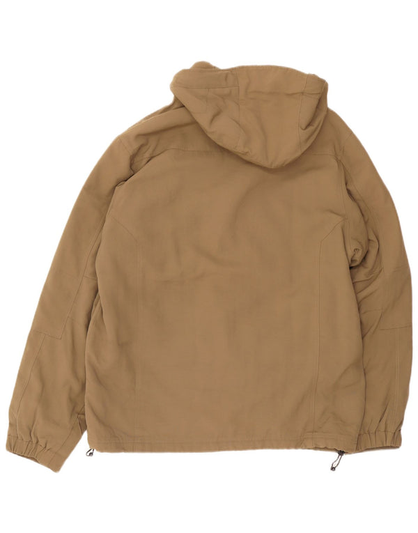 Woolrich Mens Hooded Windbreaker Jacket UK 40 Large Khaki Nylon