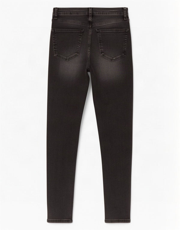 Topshop Womens Skinny Jeans W28 L28 Grey Cotton
