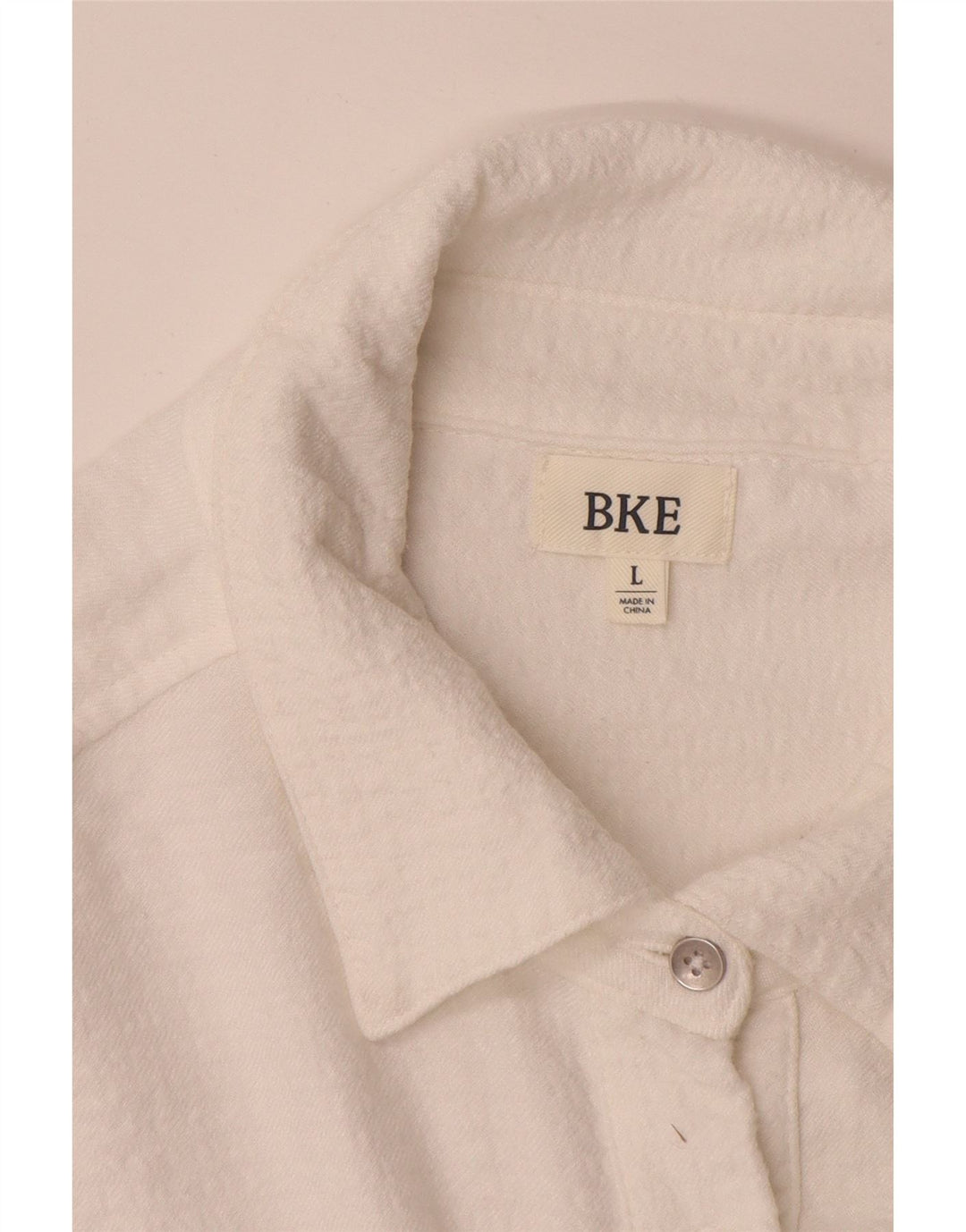 BKE Womens Pullover Oversized Shirt Blouse UK 16 Large White Rayon