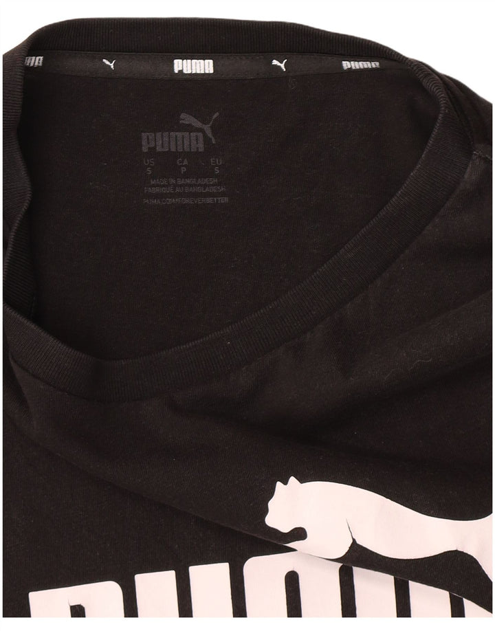 Puma Mens Graphic T-Shirt Top Small Black