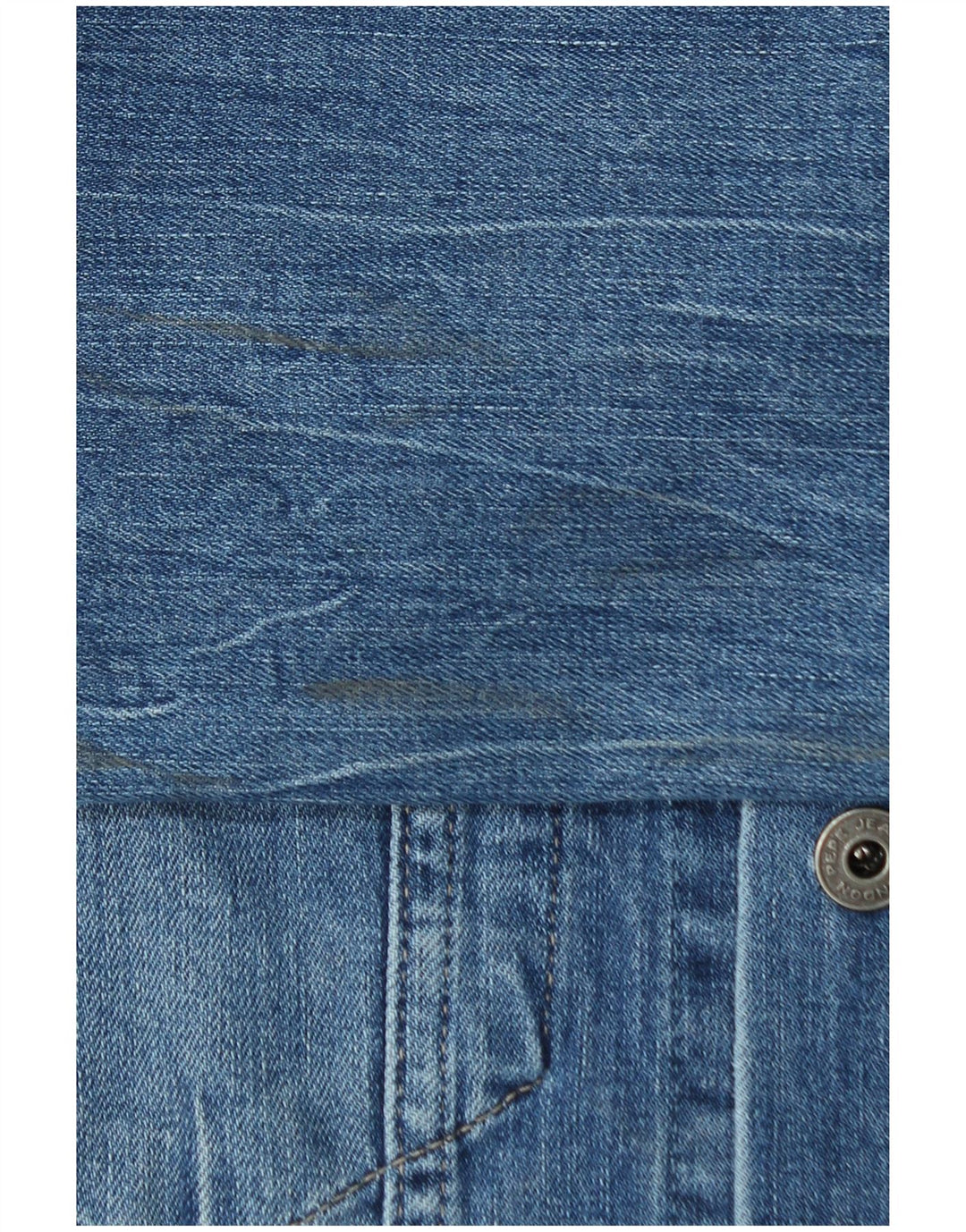 PEPE Jeans Mens Denim Jacket UK 40 Large Blue Cotton