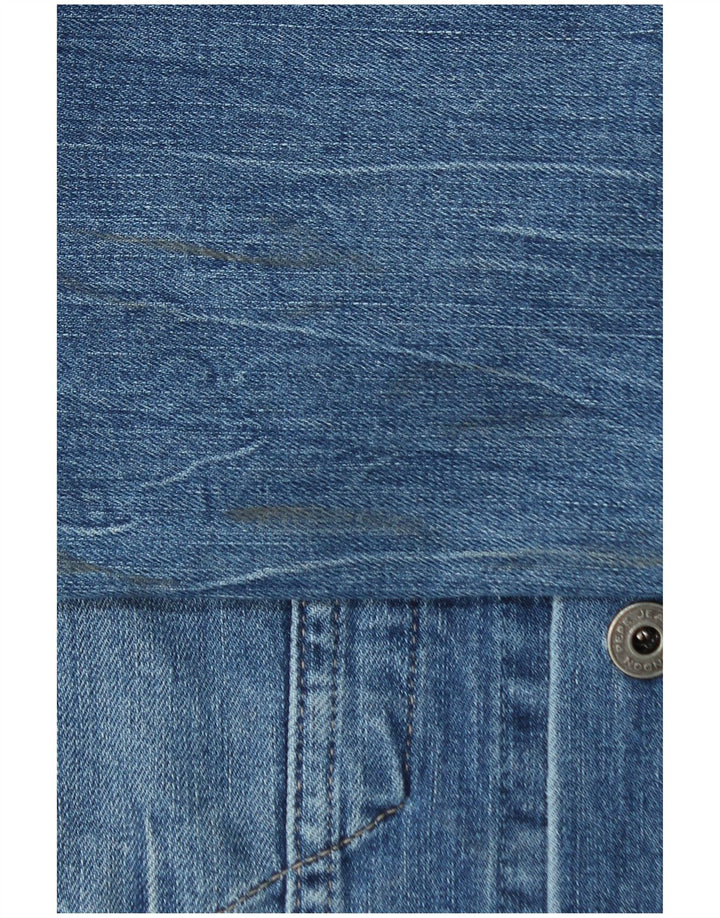 PEPE Jeans Mens Denim Jacket UK 40 Large Blue Cotton