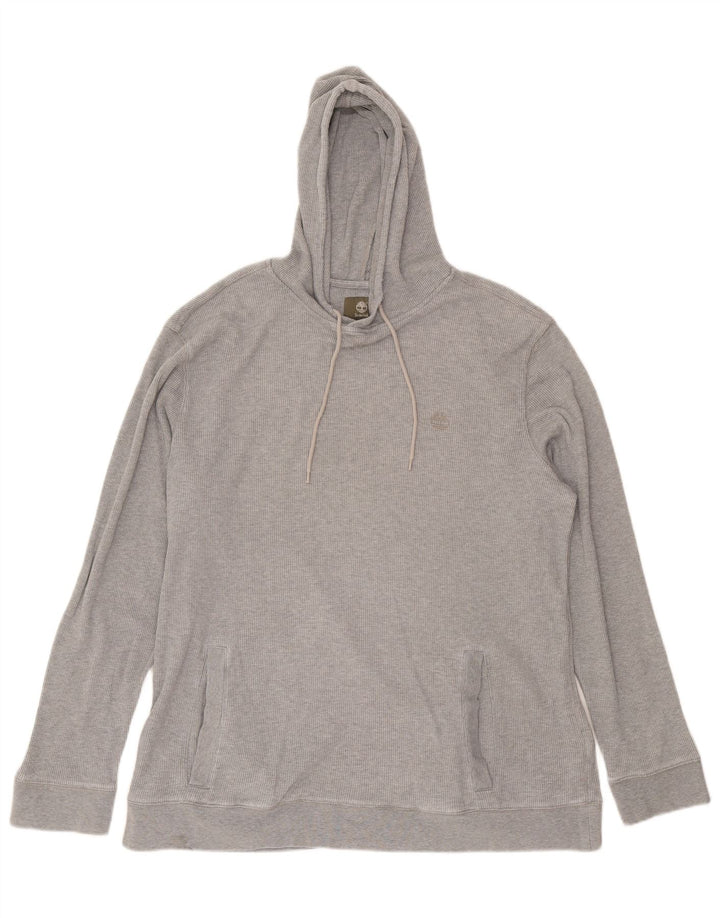 Timberland Mens Hooded Top Long Sleeve 2XL Grey Cotton