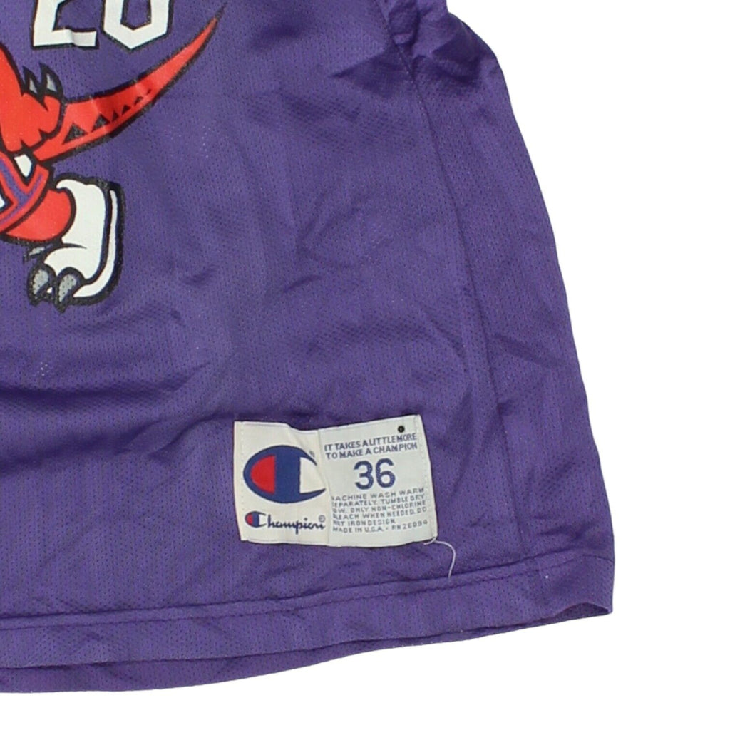 Toronto Raptors Damon Stoudamire Mens Purple Champion Jersey | Vintage NBA VTG | Vintage Messina Hembry | Thrift | Second-Hand Messina Hembry | Used Clothing | Messina Hembry 