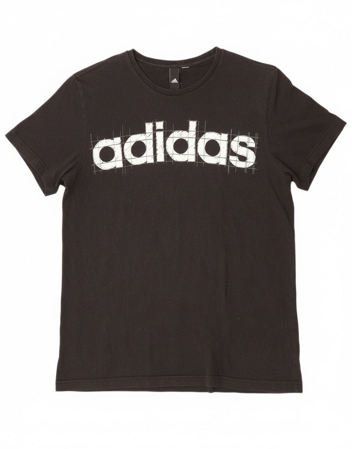Adidas Mens Graphic T-Shirt Top Large Black