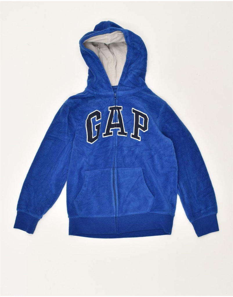 GAP Boys Graphic Fleece Jacket 10-11 Years Large Blue Polyester | Vintage Gap | Thrift | Second-Hand Gap | Used Clothing | Messina Hembry 