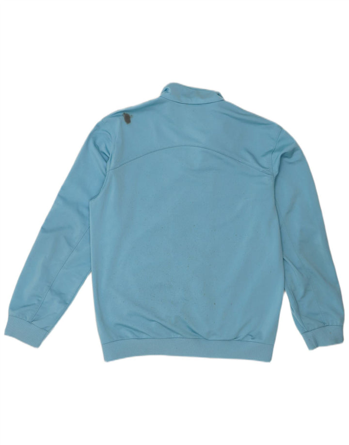 Adidas Boys Tracksuit Top Jacket 13-14 Years Blue Polyester