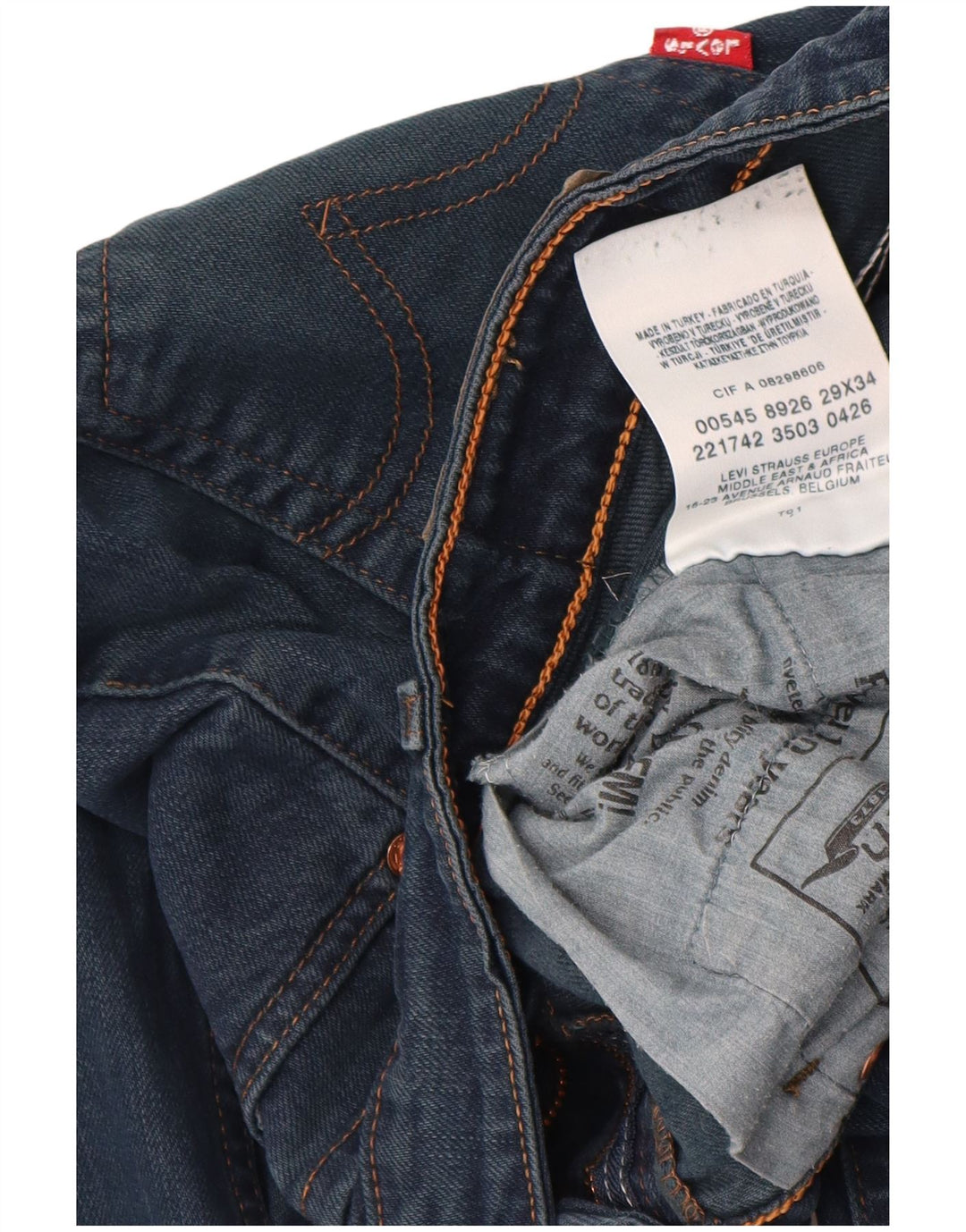 LEVI'S Womens 545 Bootcut Jeans W29 L34  Navy Blue Cotton