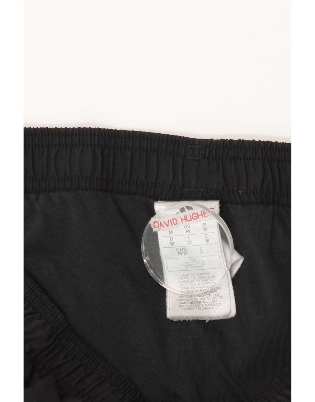 Adidas Mens Tracksuit Trousers Joggers Medium Black Polyester
