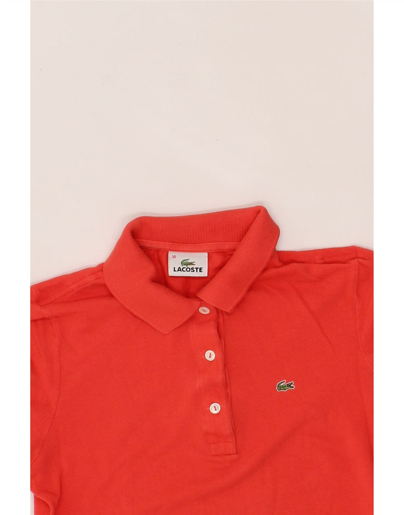 LACOSTE Womens Polo Shirt Size 38 Medium Orange Cotton Vintage Lacoste and Second-Hand Lacoste from Messina Hembry 