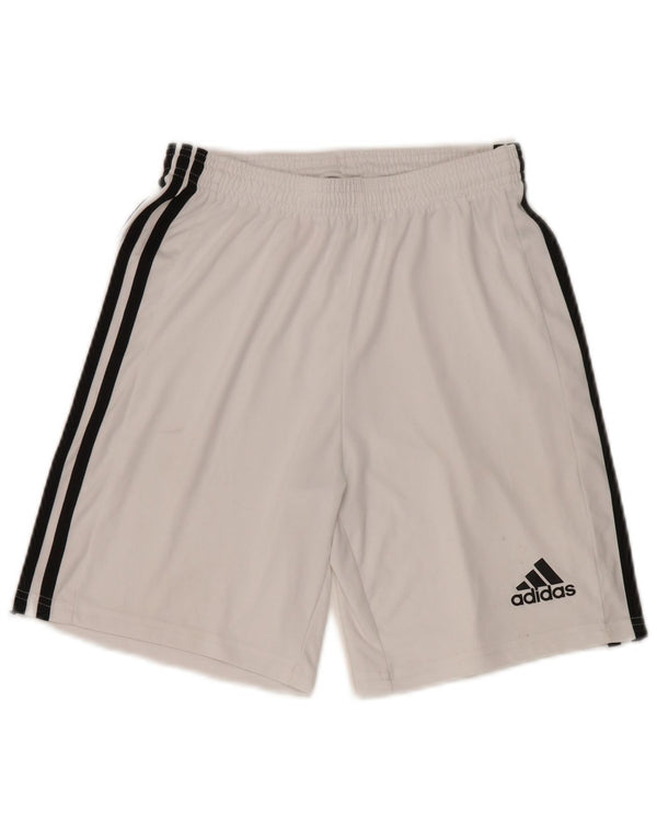 ADIDAS Boys Aeroready Sport Shorts 15-16 Years White Polyester