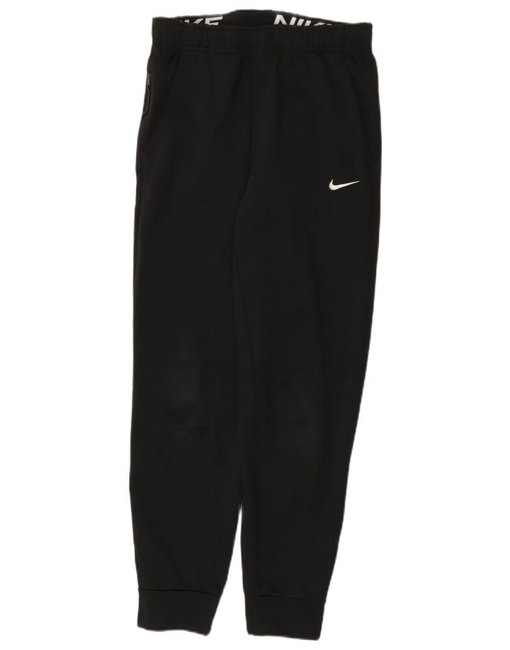 Nike Mens Therma-Fit Tracksuit Trousers Joggers Small Black Polyester