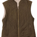 PIKEUR Womens Reversible Quilted Gilet IT 42 Medium Khaki Polyester