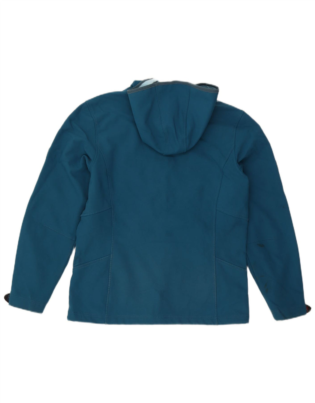 Jack Wolfskin Girls Hooded Windbreaker Jacket 15-16 Years Blue Polyester