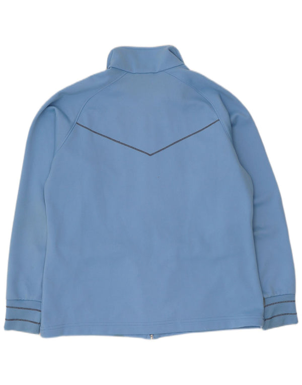 Lotto Womens Tracksuit Top Jacket UK 14 Large Blue Polyester