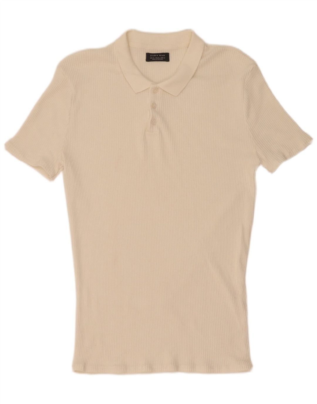 Zara Mens Polo Shirt XL White