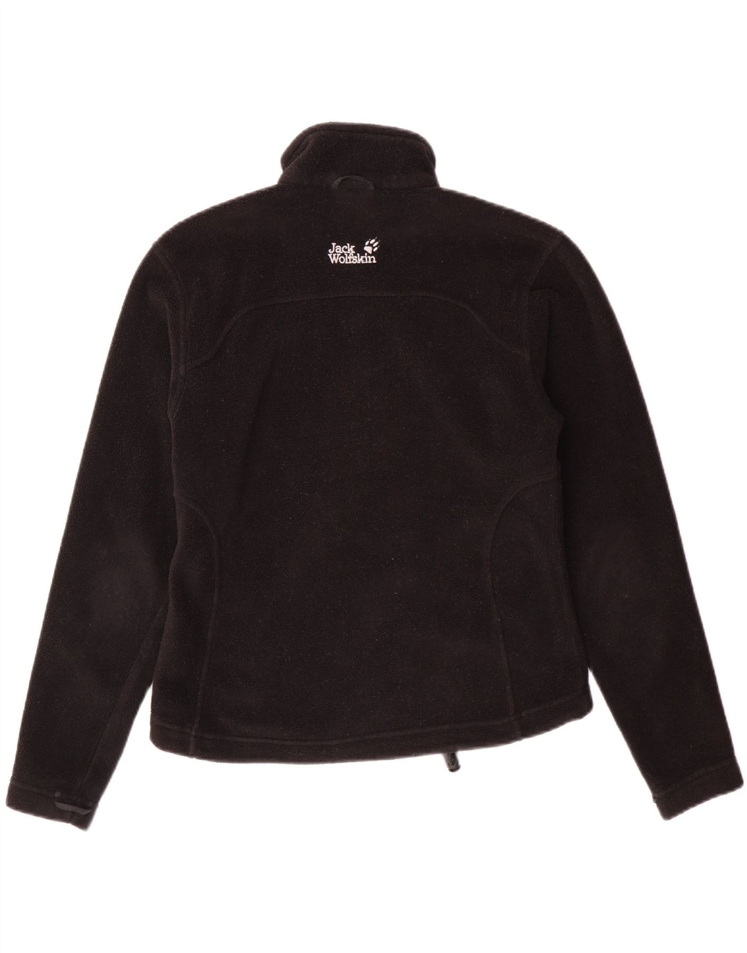 JACK WOLFSKIN Womens Fleece Jacket UK 10 Small Black Polyester