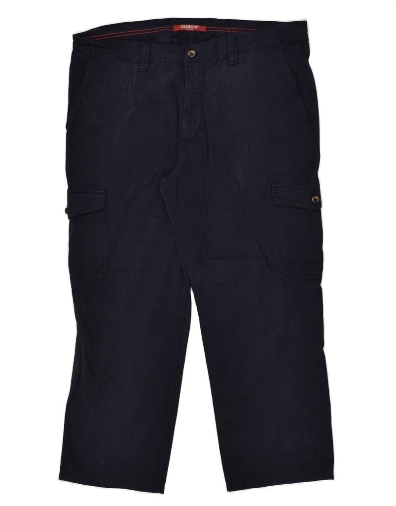 CARRERA Mens Slim Cargo Trousers W38 L26 Navy Blue Cotton | Vintage Carrera | Thrift | Second-Hand Carrera | Used Clothing | Messina Hembry 